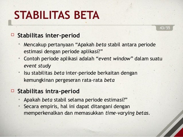 Portofolio Investasi Bab 21 Estimasi Beta