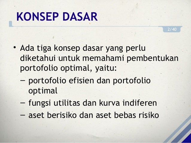 Portofolio Investasi Bab 5 Pemilhan Portofolio