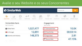 Avalie	
  o	
  seu	
  Website	
  e	
  os	
  seus	
  Concorrentes
 