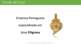 Empresa	
  Portuguesa	
  
especializada	
  em	
  
Jóias Filigrana
http://helderricardopinto.com	
  |	
  info@helderricardopinto.com 57
Estudo	
  de	
  Caso
 