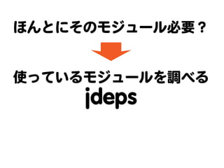 Dockerに向けて、Javaもダイエット
