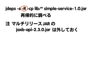 Dockerに向けて、Javaもダイエット
