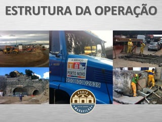 ESTRUTURA DA OPERAÇÃO
 