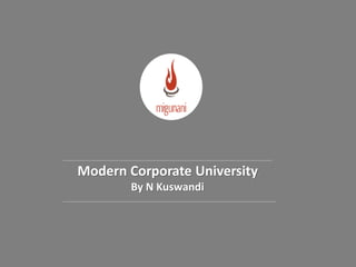 Modern Corporate University
By N Kuswandi
 