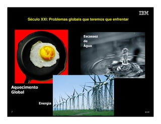Século XXI: Problemas globais que teremos que enfrentar



                                    Escassez
                                    de
                                    Água




Aquecimento
Global

              Energia

7                                                               IM AR
 