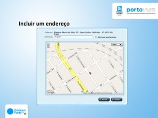 Incluir um endereço
 