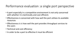 Port performance | PPTX