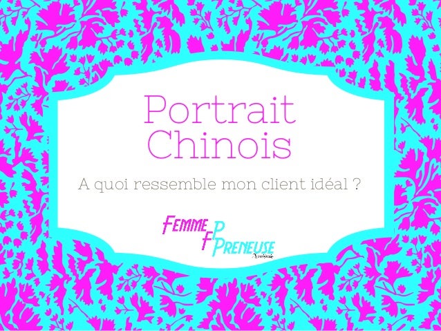 Portrait Chinois De Femmepreneuse