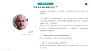 Portrait de startuper #13 - TellMePlus - Jean-Michel Cambot