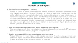 5
▸ Pourquoi ce choix de produit / service ?
Il existe en France (et ailleurs) un fossé énorme entre les professions "mode...