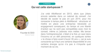 Portrait de startuper #36 - AlloMarcel - Solenne Xavier