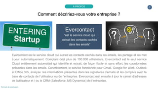 4
Evercontact
“est le service cloud qui
extrait les contacts cachés
dans les emails”
Evercontact est le service cloud qui ...