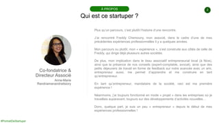 #PortraitDeStartuper
2
Qui est ce startuper ?
À PROPOS
Co-fondatrice &
Directeur Associé
Anne-Marie
Randriamanandraitsiory...