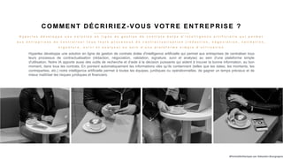 #PortraitDeStartuper par Sébastien Bourguignon
COMMENT DÉCRIRIEZ -VOUS VOTRE ENTREPRISE ?
Hyperlex développe une solution ...