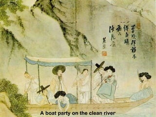 A boat party on the clean river ' 