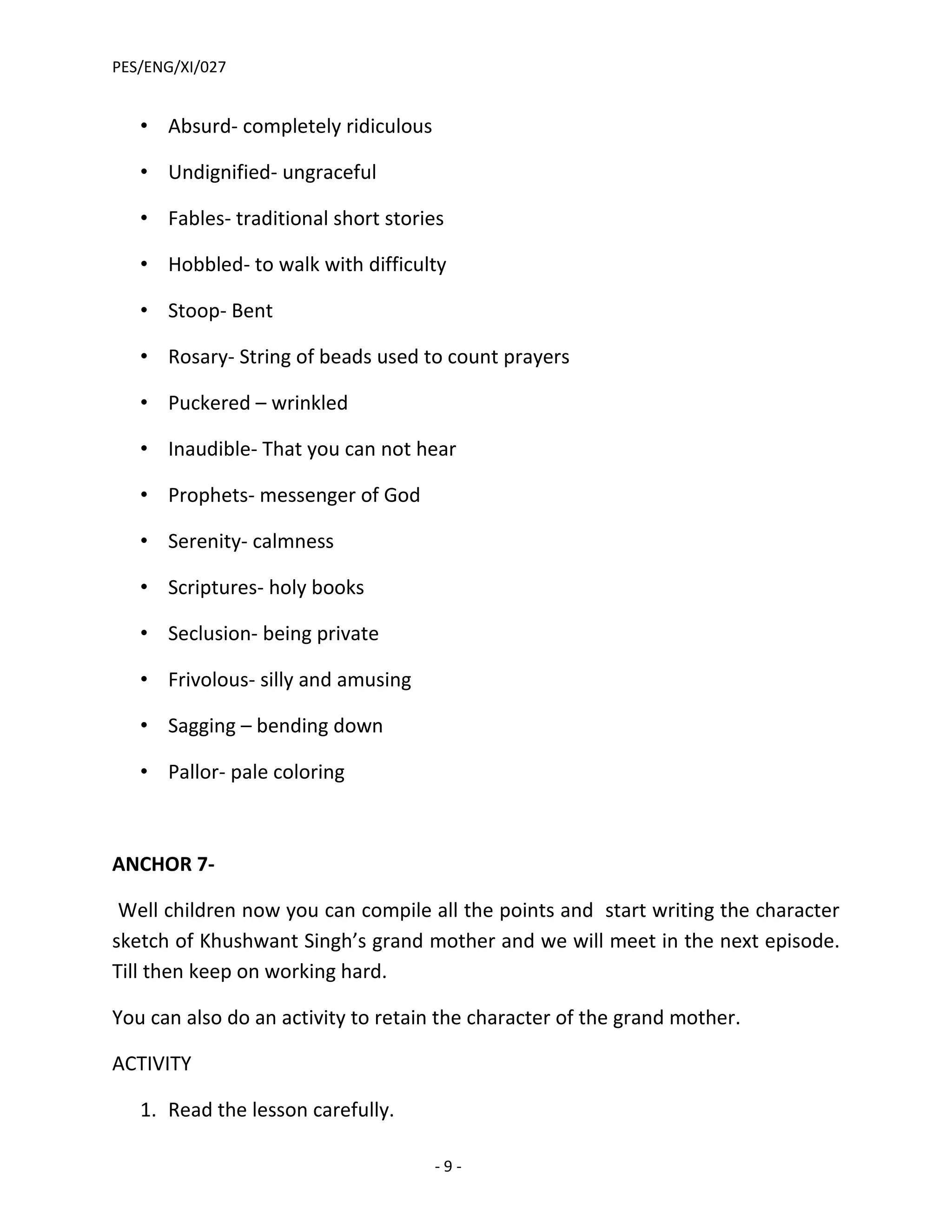 Portrait of a lady by khushwant singh | DOC