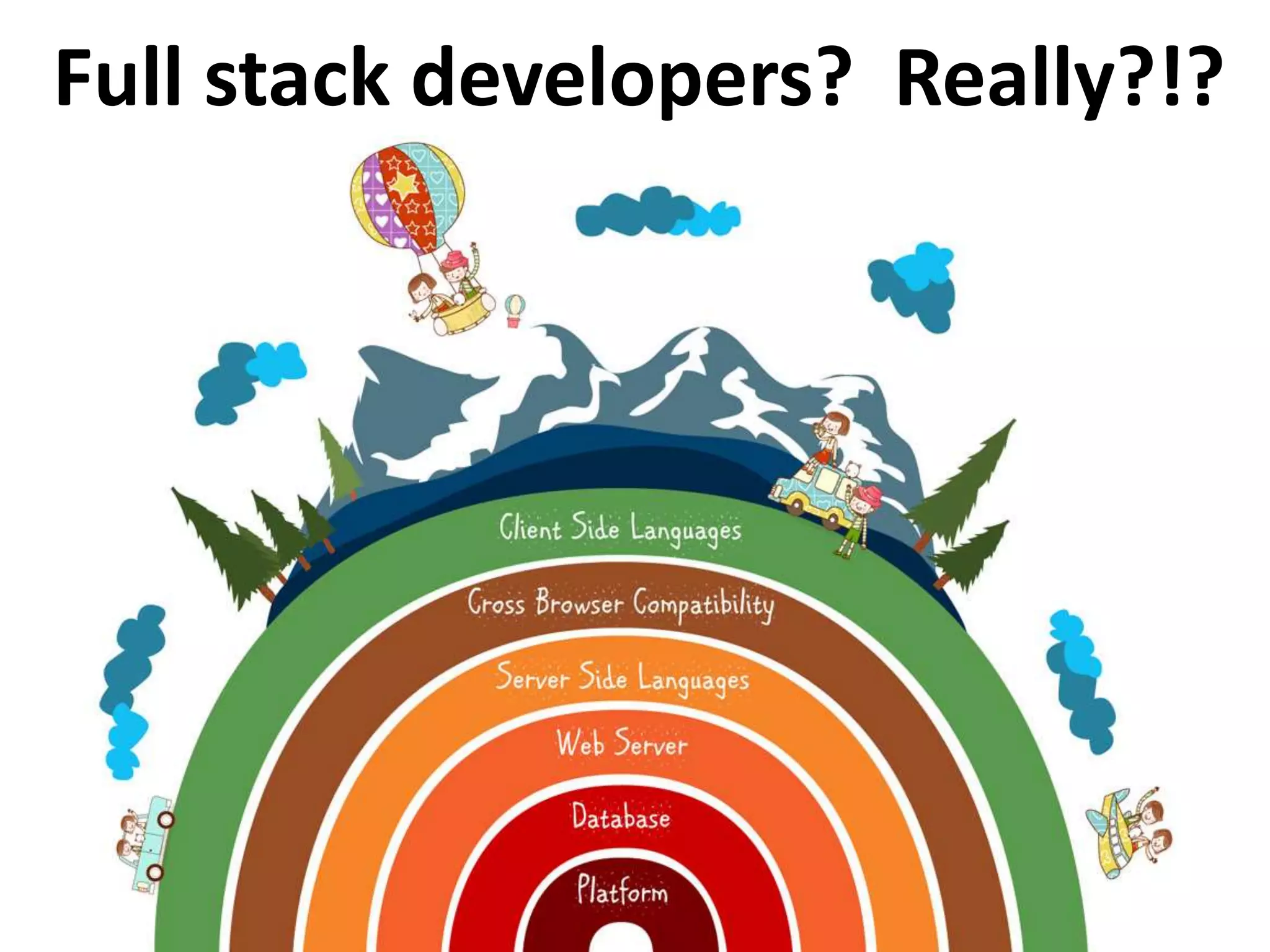 We started with chaos…Full stack developers? Really?!?