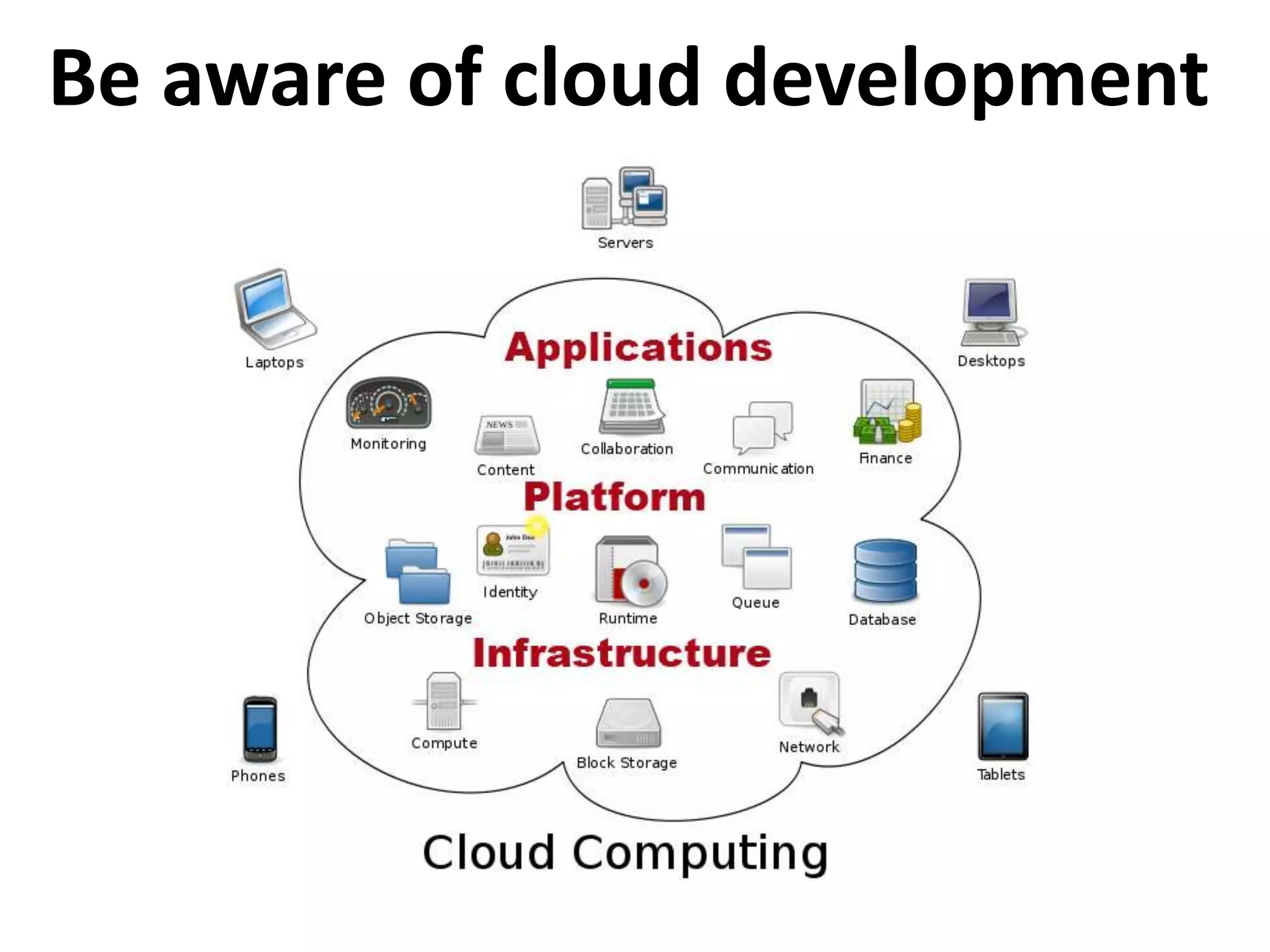 We started with chaos…Be aware of cloud development