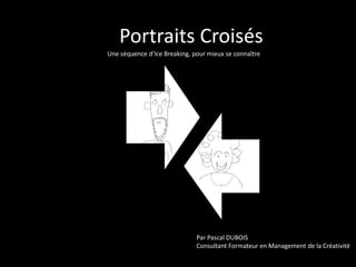 Portraits Croisés 
Une séquence d’Ice Breaking, pour mieux se connaître 
Par Pascal DUBOIS 
Consultant Formateur en Management de la Créativité 
 