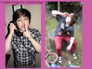Possible images for contents page
 