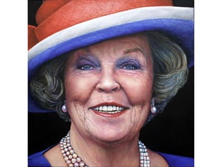 Portret Prinses Beatrix 120/120 door Saskia Vugts Portretschilder