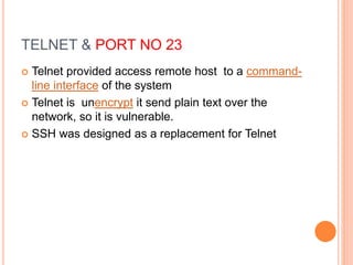 Ports and protocols | PPTX