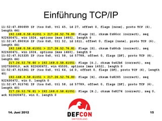Einführung TCP/IP




14. Juni 2012                       15
 