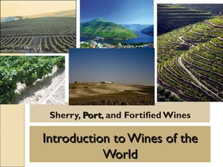 Introduction to Wines of theIntroduction to Wines of the
WorldWorld
Sherry, PortPort, and Fortified Wines
 