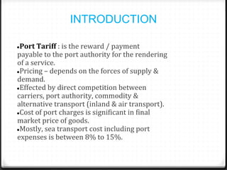Port tariff | PPT