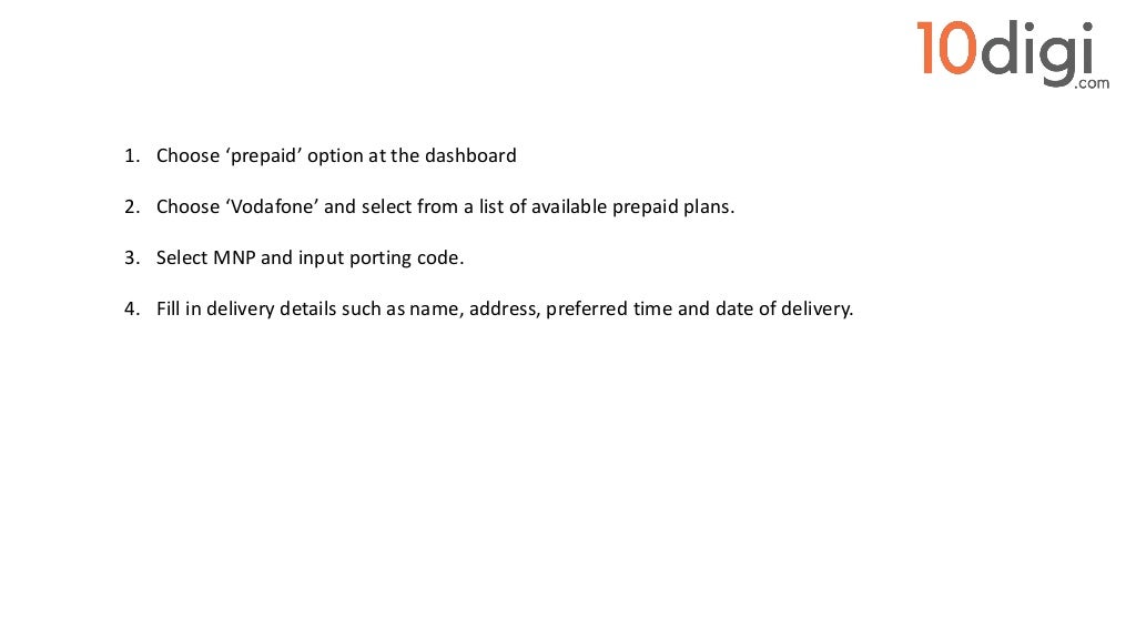 Port to vodafone online in 4 simple steps