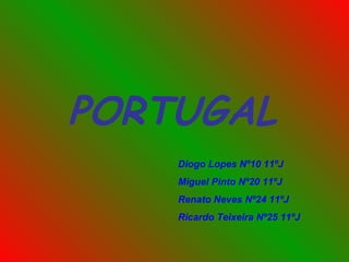 PORTUGAL Diogo Lopes Nº10 11ºJ Miguel Pinto Nº20 11ºJ Renato Neves Nº24 11ºJ Ricardo Teixeira Nº25 11ºJ 