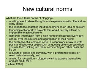 How ‘sticky’ are these cultural norms?
 