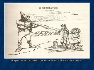 A que acontecimento se refere esta caricatura? 