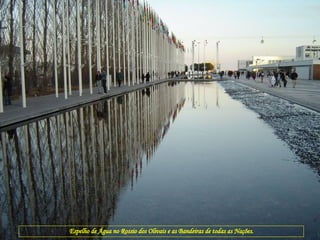 Espelho de Água no Rossio dos Olivais e as Bandeiras de todas as Nações. 