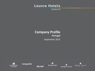 Company Profile
Portugal

September 2013

 