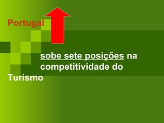 Portugal   sobe sete posições  na  competitividade do Turismo 
