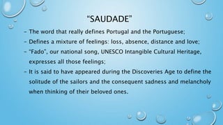 Portugal and the portuguese words