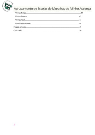 2
Vinhos Tintos.........................................................................................................................................................47
Vinhos Brancos.................................................................................................................................................47
Vinhos Rosé........................................................................................................................................................47
Vinhos Espumantes........................................................................................................................................48
Forças armadas....................................................................................................................................................49
Conclusão................................................................................................................................................................50
 