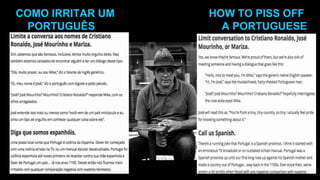 COMO IRRITAR UM HOW TO PISS OFF
PORTUGUÊS A PORTUGUESE
 