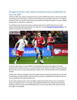 UEFA Euro 2024 Portugal Vs Slovenia: Epic Showdown!