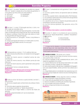 Fascículo 8 1 Ano Língua Portuguesa [Recursos Linguísticos - Verbo