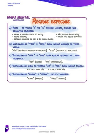 23
Décio Terror Filho
Aula 00
Português p/ TJ-RJ (Com Videoaulas) - Pós-Edital
www.estrategiaconcursos.com.br
0
00000000000 - DEMO
 