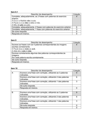 Portugues 1 Ano - Avaliacao trimestral 1.docx