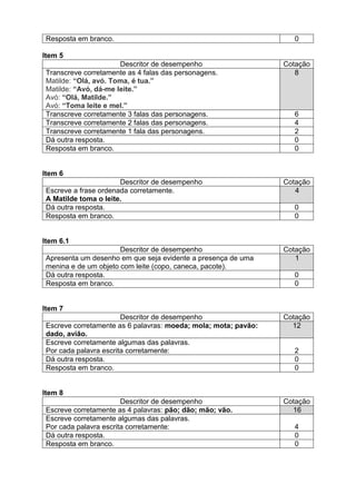 Portugues 1 Ano - Avaliacao trimestral 1.docx