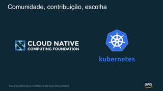 © 2019, Amazon Web Services, Inc. or its Affiliates. All rights reserved. Amazon Confidential
Comunidade, contribuição, escolha
 
