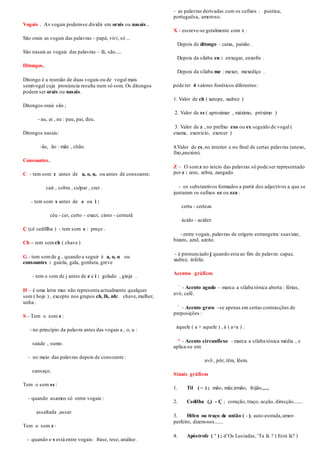 Português não materno alfabeto | DOCX