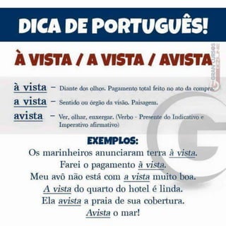 Dicas de Português