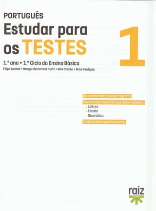 Português  estudar para os testes - 1º ano