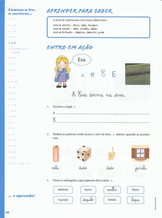 Português  estudar para os testes - 1º ano