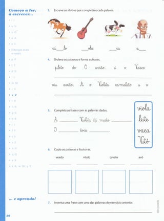 Português  estudar para os testes - 1º ano
